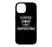 Custodia per iPhone 14 Cani da caffè e traptiro | Skeet Trap Clay Shooting