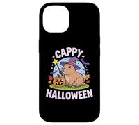 Custodia per iPhone 14 Cappy Halloween Funny Cute Capybara Wizard Halloween