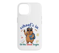 Custodia per iPhone 14 Capybara Back To School Vibes Scuole In Let The Chaos Begin