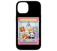 Custodia per iPhone 14 Carino Artiglio Macchina Peluche Gioco Arcade