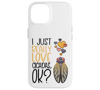 Custodia per iPhone 14 Carino Cicada Amante Mi piace davvero le cicale