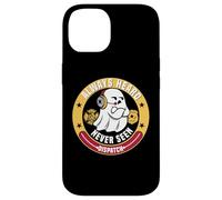 Custodia per iPhone 14 Carino Ghost Dispatcher Halloween Always Heard But Never Seen