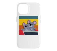 Custodia per iPhone 14 carino koala in posa innamorata San Valentino