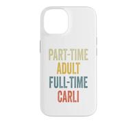 Custodia per iPhone 14 CARLI Personalized Retro Girls Part-Time CARLI Name