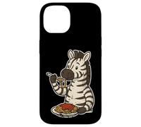 Custodia per iPhone 14 Cartone animato Zebra