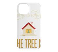 Custodia per iPhone 14 Casa è dove l'albero è Natale