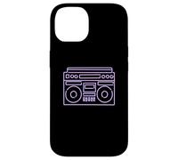 Custodia per iPhone 14 Cassette Audio Tape 80s Retro Music Old Mix Pencil