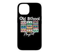 Custodia per iPhone 14 Cassette Tape Music 80s Old School Playlist Vintage Eighties