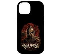 Custodia per iPhone 14 Centurione Romano con Elmo Mlitare Arte Legioni Roma