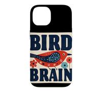 Custodia per iPhone 14 Cervello di uccello grazioso in un costume grafico fresco