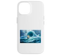 Custodia per iPhone 14 Charybdis in fuga Il Maelstrom Odysseus mito greco vivente