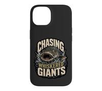 Custodia per iPhone 14 Chasing Whiskered Giants Citazione Cacciatore di Pesce Gatto