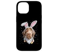 Custodia per iPhone 14 Chesapeake Bay Retriever Cane Pasqua Coniglio Uova Orecchie Coniglio
