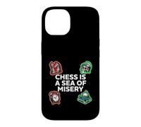 Custodia per iPhone 14 Chess Is A Sea Of Misery Funny Board Gamer
