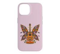 Custodia per iPhone 14 Chitarra gioiello ali di farfalla western cowgirl Halloween