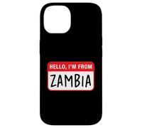 Custodia per iPhone 14 Ciao, vengo dallo Zambia
