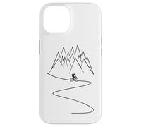 Custodia per iPhone 14 Ciclismo pilota giù per la montagna e la natura