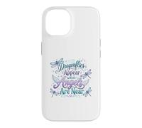 Custodia per iPhone 14 Citazione spirituale della libellula Angelo Remembrance