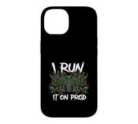 Custodia per iPhone 14 Coder DevOps I Run It On Prod Hacker Skull