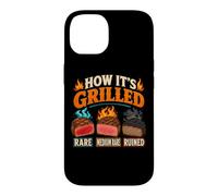 Custodia per iPhone 14 Come è grigliato BBQ Cookout Grill Master Humor
