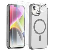 Custodia per iPhone 14 con 2 Vetri Temperati e 2 Pellicole Fotocamera