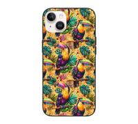 Custodia per iPhone 14, con stampa artistica di tucano tropicale, compatibile con iPhone 14, custodia protettiva antiurto per donne e uomini, bianco
