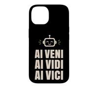 Custodia per iPhone 14 Conquistatore tecnico robot AI Veni Vidi Vici