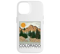 Custodia per iPhone 14 Cool Colorado the Rocky Mountains Illustration Graphic