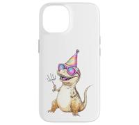 Custodia per iPhone 14 Cool T-Rex Party Dino Celebration Occhiali da sole