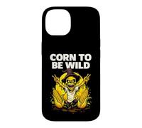 Custodia per iPhone 14 Corn To Be Wild Halloween Scarecrow Illustration Graphic