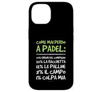 Custodia per iPhone 14 Cover Padel Divertente - Regalo per chi gioca a padel