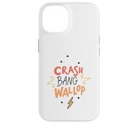 Custodia per iPhone 14 Crash Bang Wallop Lightning Laugh Logo Stampa Frase