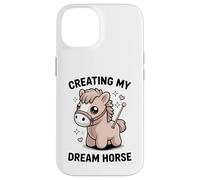 Custodia per iPhone 14 Creating My Dream Horse Kawaii - Pony pastello