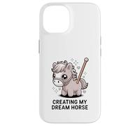 Custodia per iPhone 14 Creating My Dream Horse Kawaii - Pony pastello