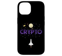 Custodia per iPhone 14 Cryptocurrency Space Rocket Crypto Go Up Only In Crypto
