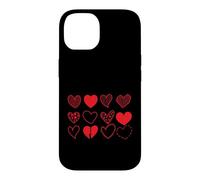 Custodia per iPhone 14 Cuori Set Dodici Variazioni