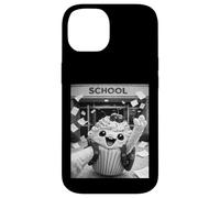 Custodia per iPhone 14 Cupcake Last Day Of School Summer Break Divertente Meme Selfie