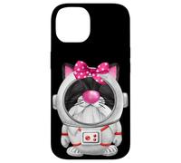 Custodia per iPhone 14 Cute Gnome Cat Mom Graphic For Women Space Astronaut Cat