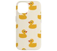 Custodia per iPhone 14 Cute Yellow Rubber Duck Little Bath Toy Black