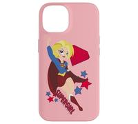 Custodia per iPhone 14 DC Super Hero Girls Supergirl Stars