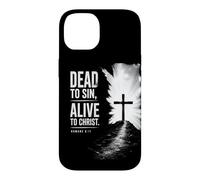 Custodia per iPhone 14 Dead to Sin, Alive to Christ - Romans 6:11 Christian Faith
