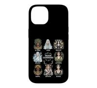 Custodia per iPhone 14 Dee della Luna Strega Pagana Divina Femminile Arte