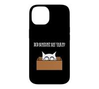 Custodia per iPhone 14 Did Someone Say Yarn Funny Cat Lover Knitting Crochet Hobby