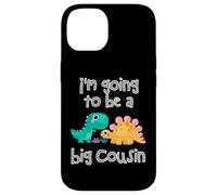 Custodia per iPhone 14 Dinosaur Lovers I'm Going To Be A Big Cousin Crew Ragazze Ragazzi