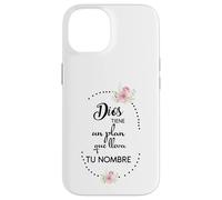 Custodia per iPhone 14 Dios tiene un plan que lleva tu nombre