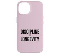 Custodia per iPhone 14 Disciplina uguale alla longevità salute vita citazione