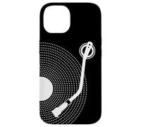 Custodia per iPhone 14 Disco in vinile divertente, design retrò, platino DJ, pop