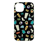 Custodia per iPhone 14 Disney and Pixar's Monsters, Inc. Monstropolis Icons Pattern