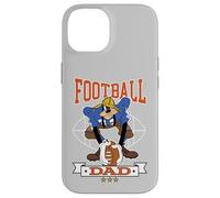 Custodia per iPhone 14 Disney Football Dad Sports Goofy Father's Day Gift