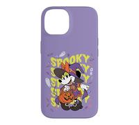 Custodia per iPhone 14 Disney Halloween Minnie Mouse Witch Groovy Wavy Spooky